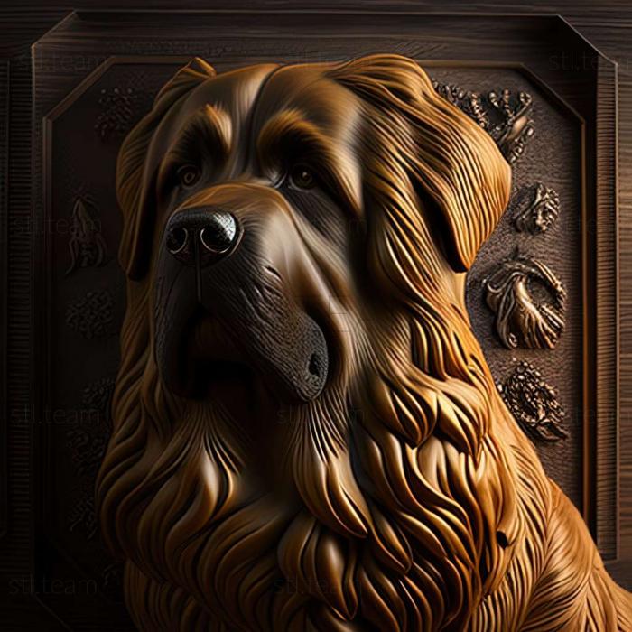 3D model Leonberger dog (STL)